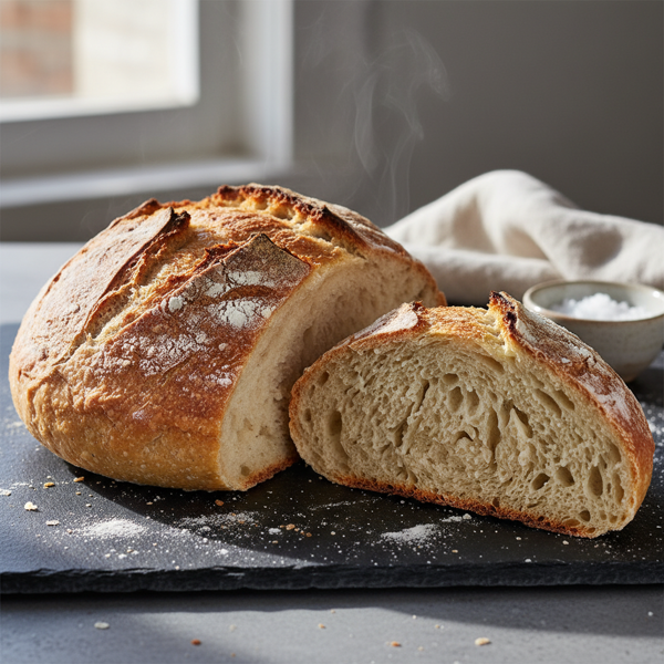 Simple No-Knead Yeast Bread recipe