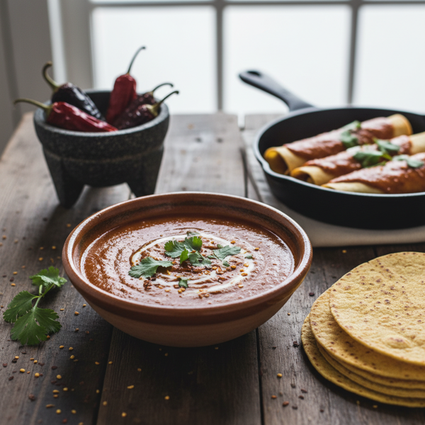 Simple No-Tomato Enchilada Sauce recipe