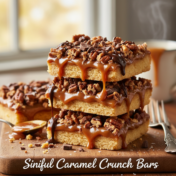 Sinful Caramel Crunch Bars recipe
