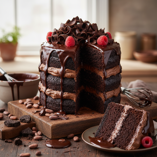 Sinful Devil's Food Cake recipe