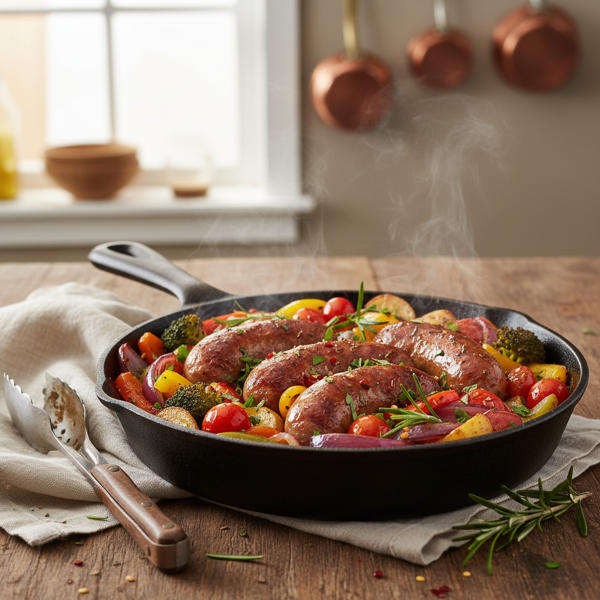 Sizzled Sausage and Veggie Bake recipe