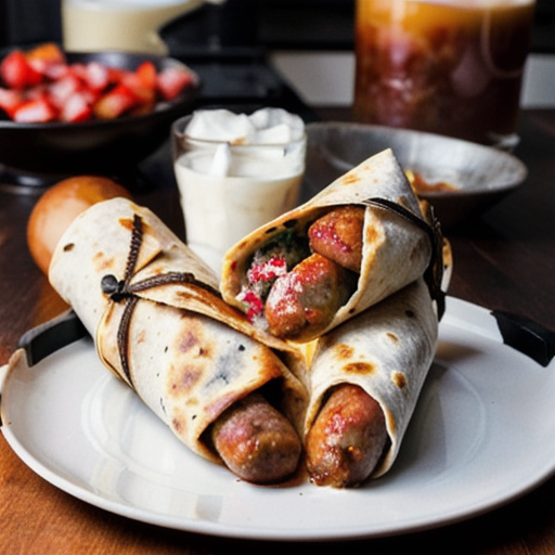 Sizzling Breakfast Sausage Burritos recipe