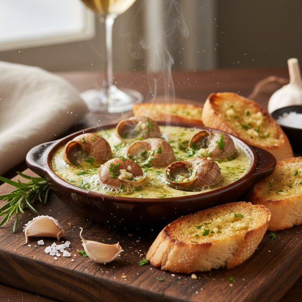 Sizzling Garlic Butter Escargots recipe