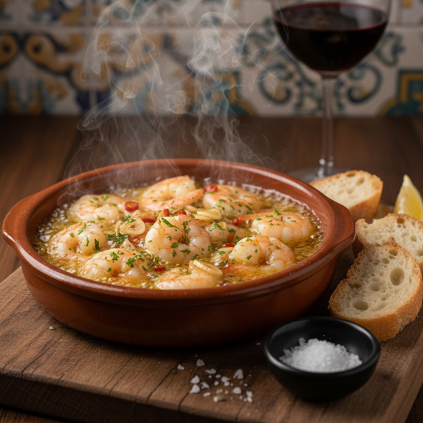 Sizzling Garlic Shrimp Tapas recipe