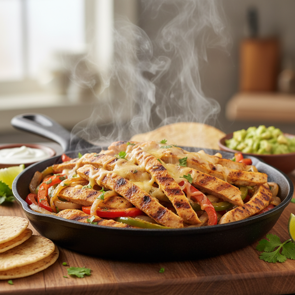 Sizzling Monterey Chicken Fajitas recipe
