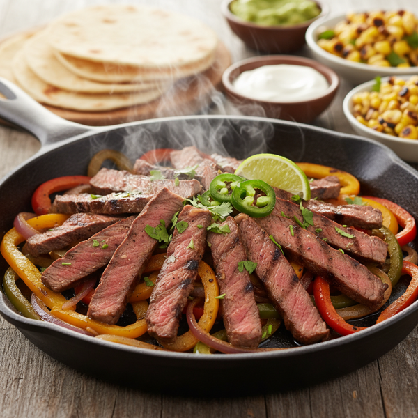 Sizzling Summer Steak Fajitas recipe