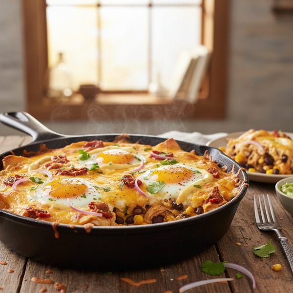 Sizzling Sunrise Enchilada Casserole recipe
