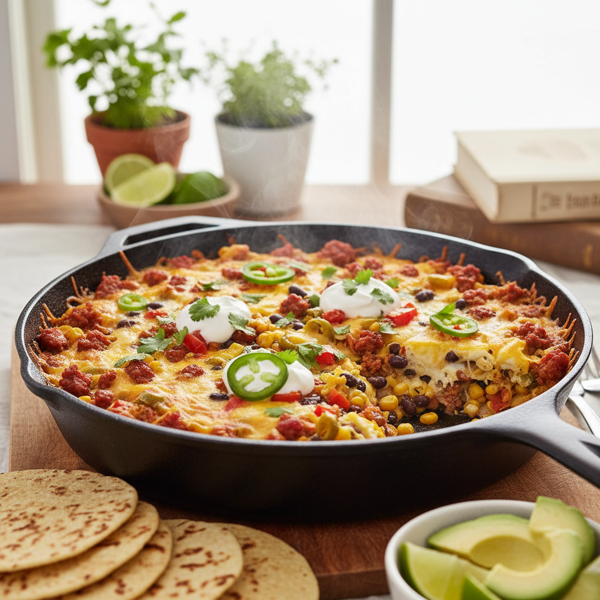Sizzling Tex-Mex Breakfast Bake recipe
