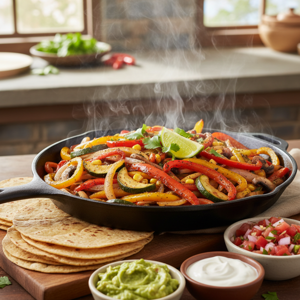 Sizzling Veggie Fajitas Delight recipe