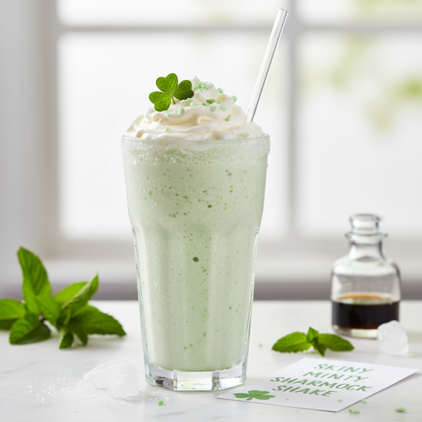 Skinny Minty Shamrock Shake recipe