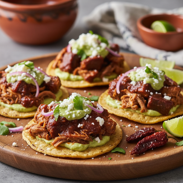 Slow-Braised Pork Tostadas with Chipotle recipe