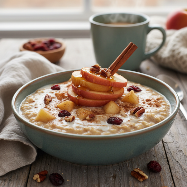 Slow-Cooked Apple-Cinnamon Breakfast Oats recipe