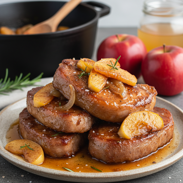 Slow-Cooked Apple-Glazed Pork Chops recipe