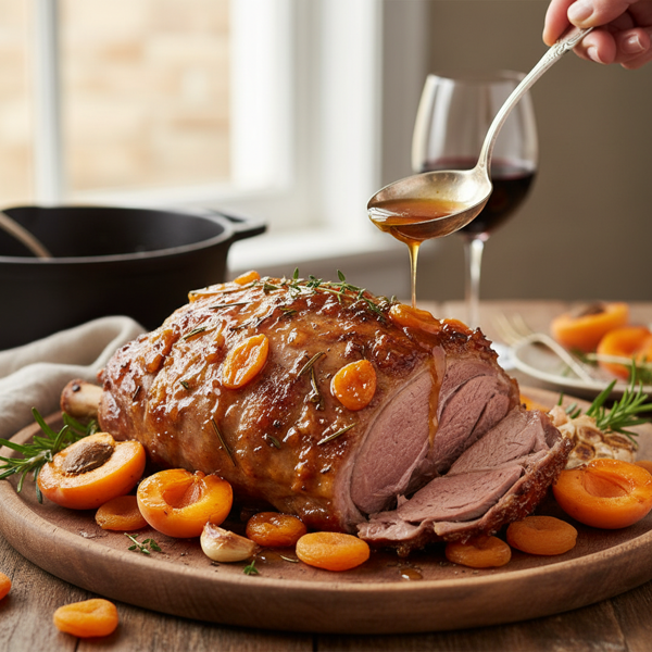 Slow-Cooked Apricot-Glazed Lamb recipe