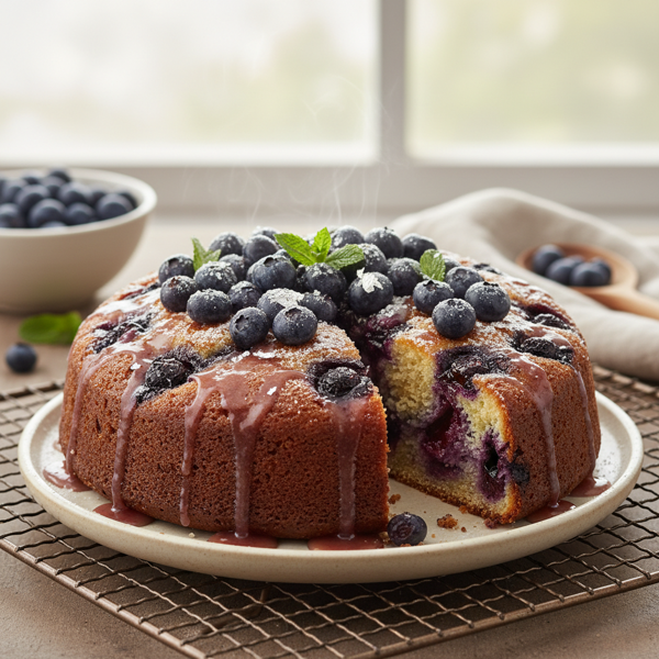 Slow-Cooked Blueberry Bliss Cake recipe