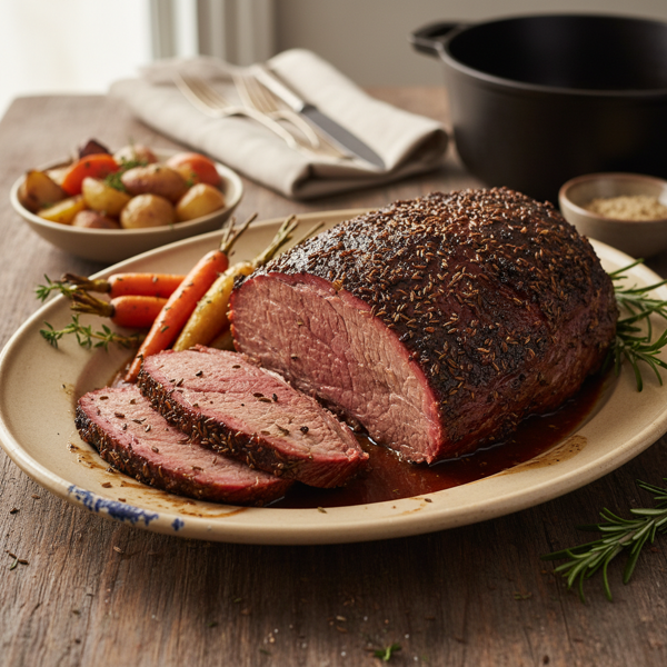 Slow-Cooked Caraway-Infused Beef Brisket recipe