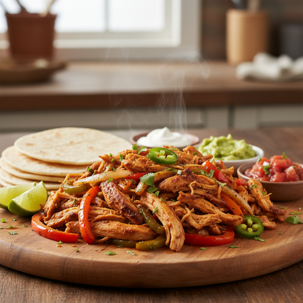 Slow-Cooked Chicken Fajitas Delight recipe