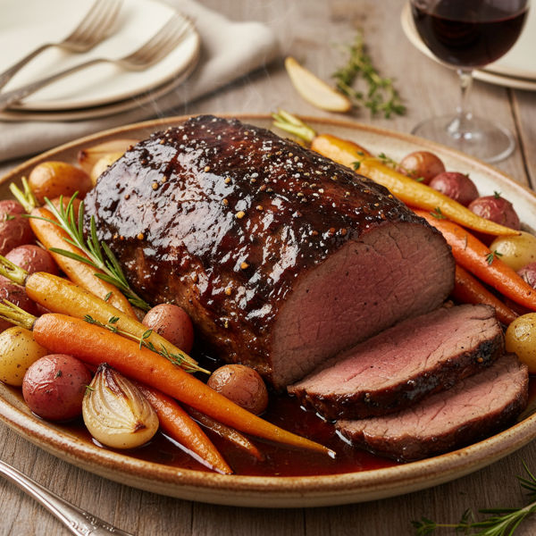 Slow-Cooked Coca-Cola Beef Roast with Vegetables recipe