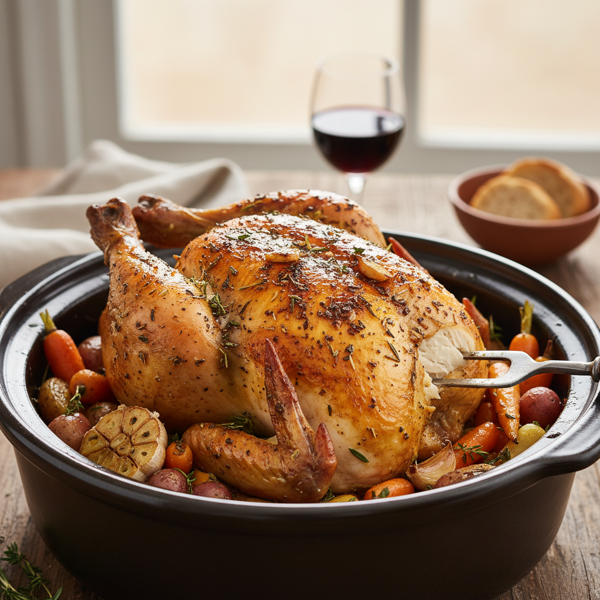 Slow-Cooked Garlic Herb Whole Chicken recipe