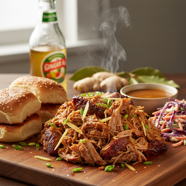 Slow-Cooked Ginger Ale Pulled Pork recipe