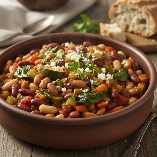 Slow-Cooked Hearty Bean & Vegetable Medley recipe