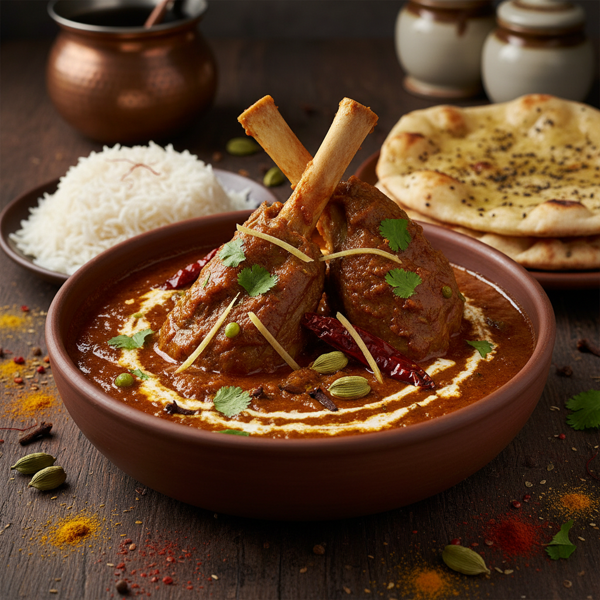 Slow-Cooked Lamb Shank Rogan Josh Delight recipe