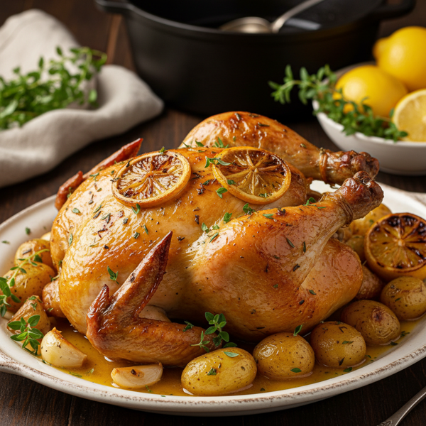 Slow-Cooked Lemon Herb Chicken recipe