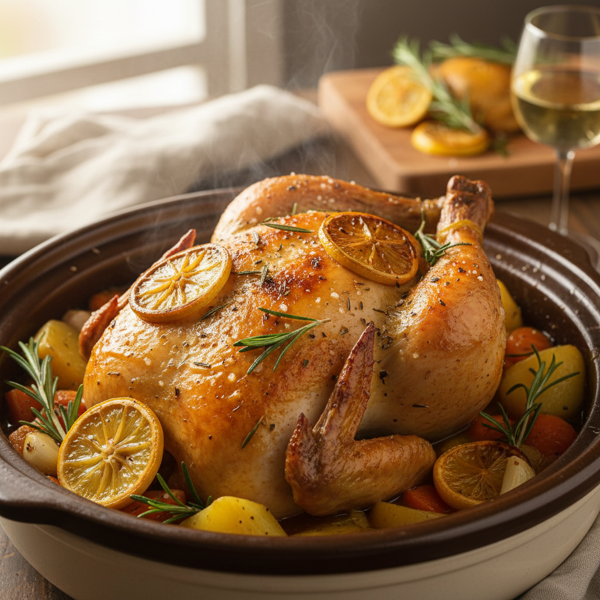 Slow-Cooked Lemon & Rosemary Chicken Delight recipe