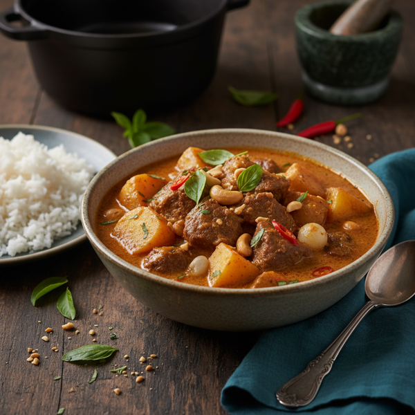 Slow-Cooked Massaman Beef Curry with Potatoes recipe