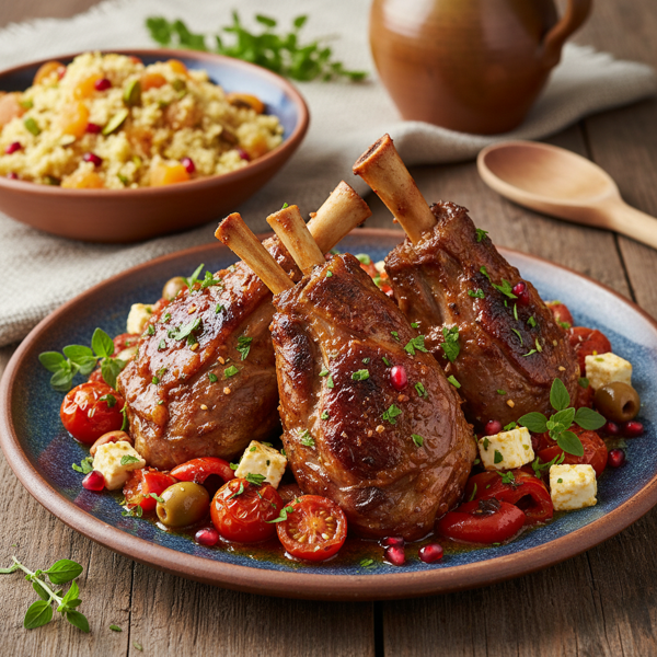Slow-Cooked Mediterranean Lamb Shanks recipe