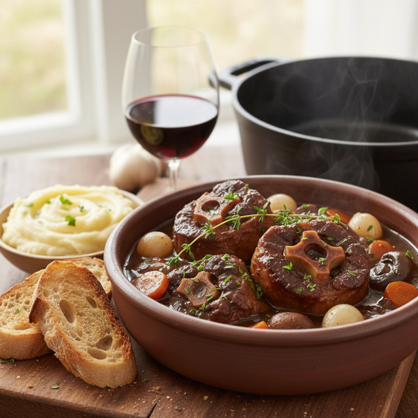 Slow-Cooked Oxtail Burgundy Stew recipe
