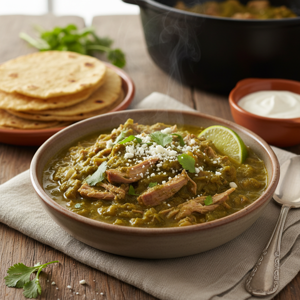 Slow-Cooked Pork Chile Verde recipe