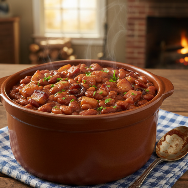 Slow-Cooked Savory Boston Baked Beans recipe