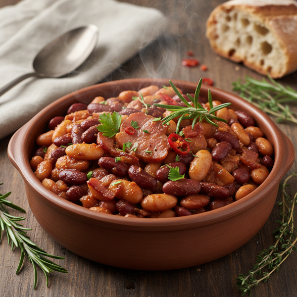 Slow-Cooked Savory Dried Beans recipe