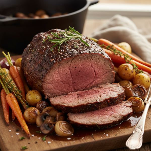 Slow-Cooked Savory Eye of Round Roast recipe