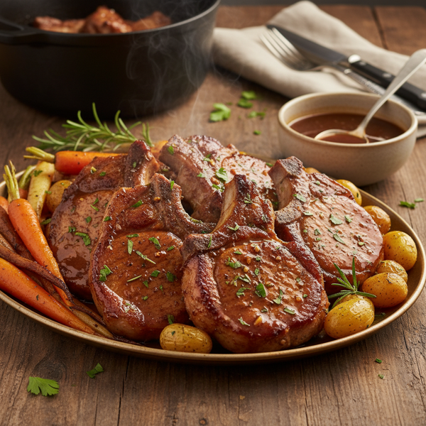 Slow-Cooked Savory Pork Chops recipe