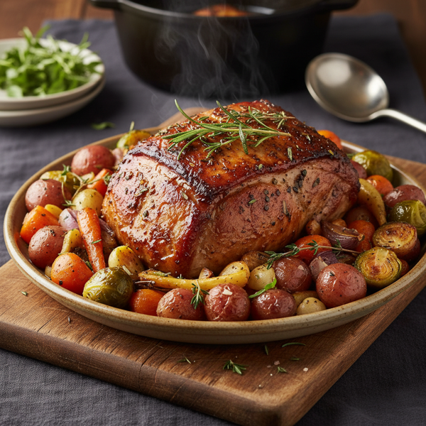 Slow-Cooked Savory Pork Roast with Vegetables recipe