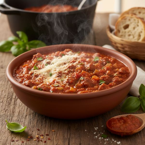 Slow-Cooked Savory Spaghetti Sauce recipe