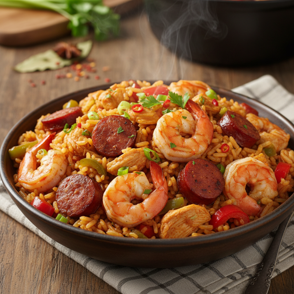 Slow-Cooked Southern Jambalaya Delight recipe
