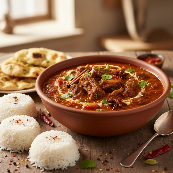 Slow-Cooked Spiced Beef Rogan Josh recipe