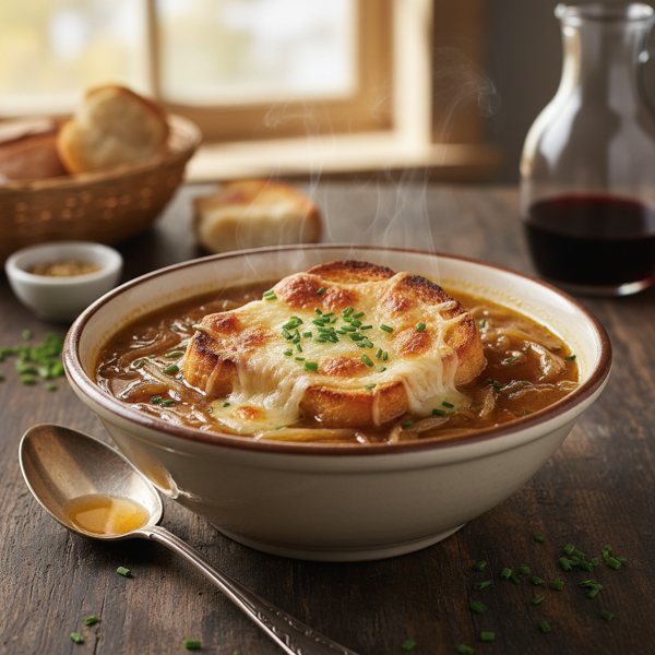 Slow-Cooked Sweet Onion Soup recipe