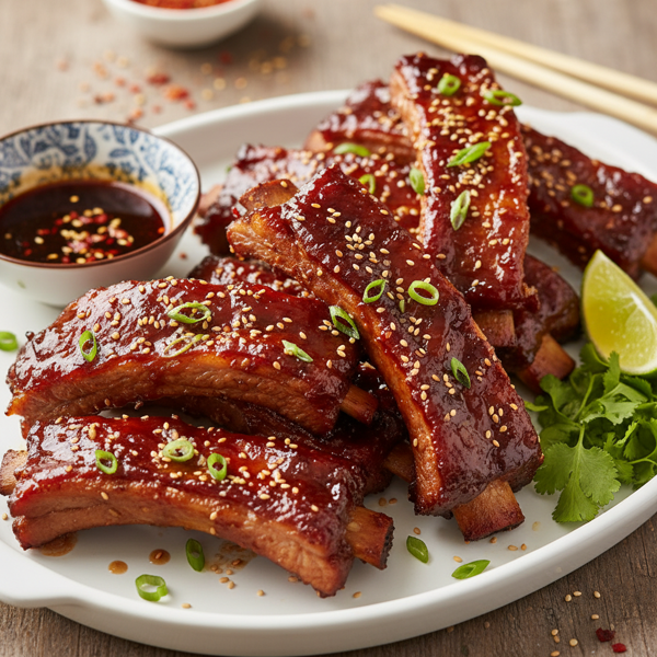 Slow-Cooked Sweet and Spicy Asian Beef Ribs recipe