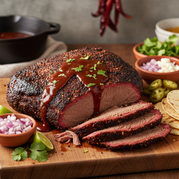 Slow-Cooked Tex-Mex Barbecue Beef Brisket recipe