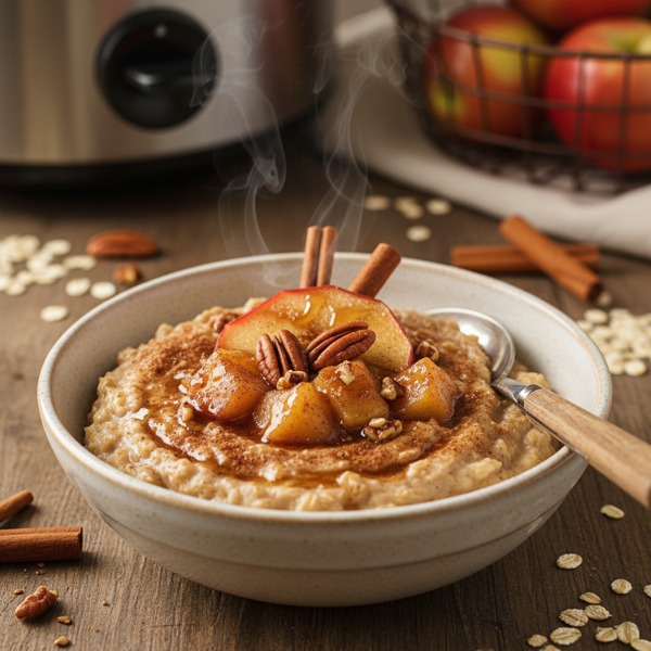 Slow-Cooker Apple-Cinnamon Delight Oatmeal recipe