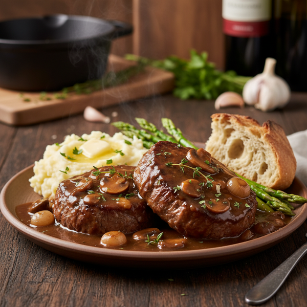 Slow Cooked Savory Smothered Steak recipe