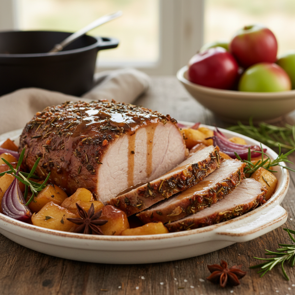 Slow Cooker Apple-Infused Pork Roast recipe