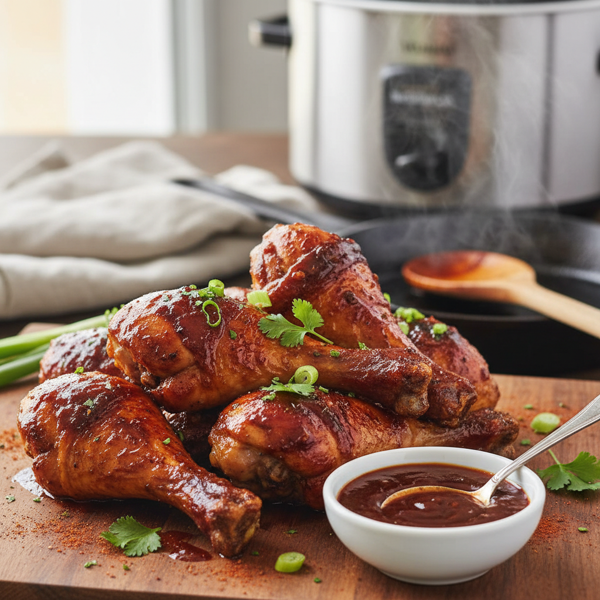Slow Cooker BBQ Chicken Drumsticks recipe