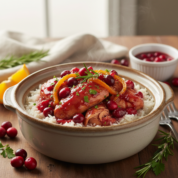 Slow Cooker Cranberry Citrus Chicken recipe