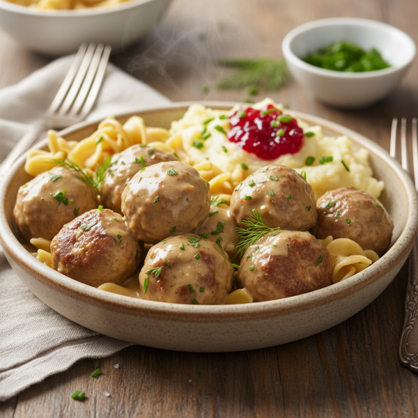 Slow Cooker Creamy Swedish Meatballs recipe