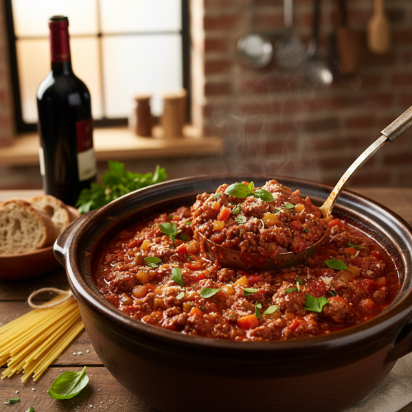 Slow Cooker Hearty Spaghetti Meat Sauce recipe